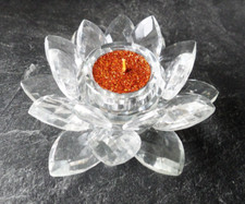 Glas seerose teelicht gebraucht kaufen  Bremerhaven
