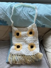Crochet sunflower tote for sale  BRIDGEND