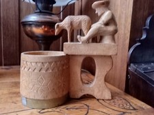 Vintage carved wooden for sale  CHESTER