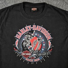 Usado, Camiseta masculina Harley-Davidson L EUA motocicleta tio Sam Dalton GA Skull America comprar usado  Enviando para Brazil