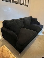 Black velvet seater for sale  CHESTER