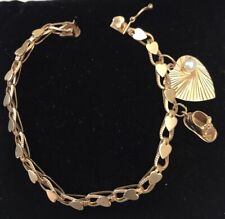 vintage 14k gold charm bracelet for sale  Richmond