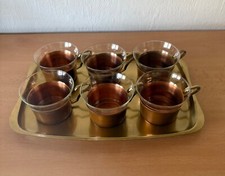 Tablett teegläsern punchgläs gebraucht kaufen  Kassel