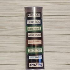 8 carimbos divertidos carimbos de tinta de borracha vintage professores alunos artesanato de volta às aulas comprar usado  Enviando para Brazil