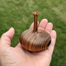 Antigo Doug Ayers? Rude Osolnik? Vaso de madeira virado à mão pequeno 2,75” assinado comprar usado  Enviando para Brazil