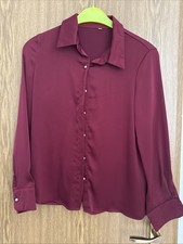 Satinbluse weinrot gr gebraucht kaufen  Schwabach