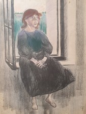 Dessin pastel orig d'occasion  Remoulins