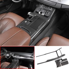 Fibra de carbono 3 peças para Audi A8 S8 2011-2018 console central acabamento do painel de câmbio de marchas comprar usado  Enviando para Brazil