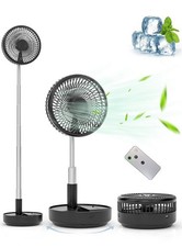 Ventilador portátil recarregável bateria dobrável USB oscilante mesa piso .......191, usado comprar usado  Enviando para Brazil