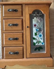Wooden jewellery box for sale  NEWPORT