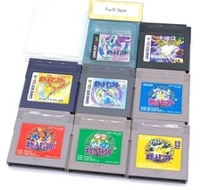 Usado, Gameboy Pokemon 8 Lote Vermelho Azul Verde Amarelo Pikachu Ouro Prata Cristal Limpo comprar usado  Enviando para Brazil