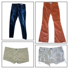 Lote feminino de 4 shorts e jeans chino tamanho 7/28 comprar usado  Enviando para Brazil