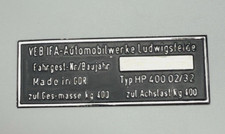 Typenschild anhänger blanco gebraucht kaufen  Georgenthal
