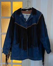 Veste jean franges d'occasion  Bois-le-Roi