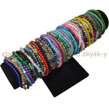 Pulseira elástica feita à mão 4 mm sortidas pedras naturais contas redondas chakra Reiki comprar usado Pulseira elástica feita à mão 4 mm sortidas pedras naturais contas redondas chakra Reiki comprar usado  Enviando para Brazil