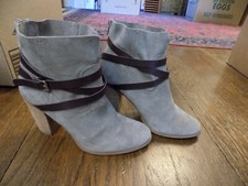 Carlos Santana Miles taupe Tan Suede Block 3" Alças de Salto acentos Ankle Boots 7 comprar usado  Enviando para Brazil