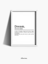 Dream definition print for sale  PULBOROUGH