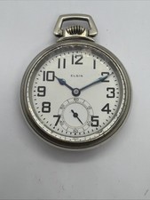 Elgin 21 J A5P BW Raymond Railroad Grade relógio de bolso antigo anos 16 funciona forte, usado comprar usado Elgin 21 J A5P BW Raymond Railroad Grade relógio de bolso antigo anos 16 funciona forte, usado comprar usado  Enviando para Brazil