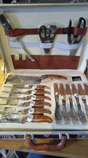 Besteckkoffer messerset holzgr gebraucht kaufen  Aschaffenburg