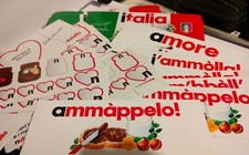 Nutella adesivi vari usato  Nettuno
