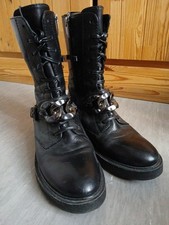 Echtleder stiefel silberner gebraucht kaufen  Hiddenhausen