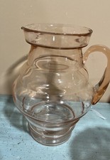 Pink depression pitcher for sale  McKeesport