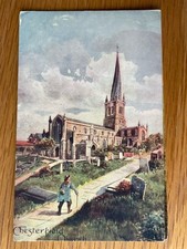 Chesterfield postcard church for sale  HITCHIN