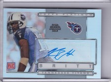 Usado, 2009 TOPPS PLATINUM #128 KENNY BRITT AUTOMÁTICO. ROOKIE RC TENNESSEE TITANS 4/150 comprar usado  Enviando para Brazil