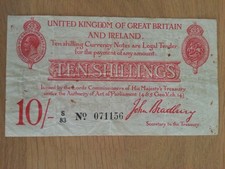 Bradbury ten shilling for sale  PETERBOROUGH