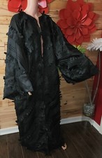 Kimono preto upcycled feito à mão novo maxi aberto frontal mangas largas comprar usado Kimono preto upcycled feito à mão novo maxi aberto frontal mangas largas comprar usado  Enviando para Brazil