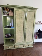 Armadio midollino verde usato  Roma
