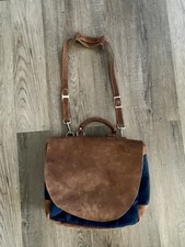 Bolsa carteiro vintage ARMANI JEANS couro robusto denim Y2K, usado comprar usado  Enviando para Brazil