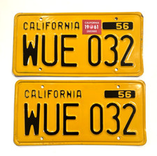 1956 california license for sale  Simi Valley