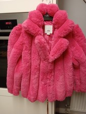 Girls pink faux for sale  MEXBOROUGH