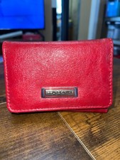 Carteira Clutch Tahari RFID Couro Vermelho com Espelho e Troca Pockekt, Nova Sem Etiqueta comprar usado  Enviando para Brazil