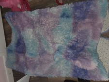 Tapete de área macio macio macio 6x9 pés tapetes peludos de pelúcia roxo arco-íris para quarto de meninas... comprar usado  Enviando para Brazil