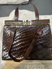 Borsa vintage coccodrillo usato  Milano
