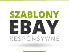 Szablony eBay - responsywne, nowoczesne i indywidualne, szablon aukcji eBay RWD, używany na sprzedaż  PL