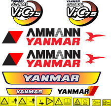 CONJUNTO DE DECALQUES ESCAVADEIRA YANMAR VIO 75, usado comprar usado  Enviando para Brazil