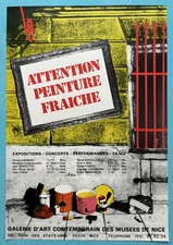 Affiche originale attention d'occasion  Guebwiller