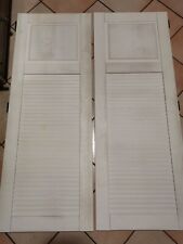 Portes blanches persiennes d'occasion  Élancourt