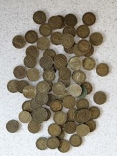 Qty brass threepenny for sale  TONBRIDGE