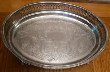 Silver plated oval for sale  BURY