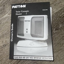 Guia do proprietário do aquecedor de cerâmica duplo Patton comprar usado  Enviando para Brazil
