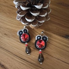 Orecchini soutache fire usato  Arezzo