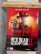 Red Dead Redemption 2 pôster promocional de videogame varejo display 84cm x 58cm bandidos comprar usado  Enviando para Brazil
