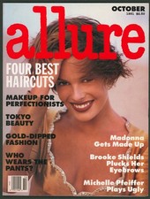 Allure Magazine Oct 1991 Brooke Shields~Christie Brinkley~Grace Jones~Madonna comprar usado  Enviando para Brazil