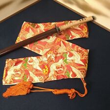 Espada samurai japonesa de seda bolsa Katana bordada guindaste e tartaruga padrão Kikko comprar usado  Enviando para Brazil