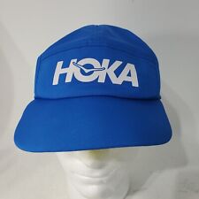 Usado, Chapéu de corrida Hoka One One 5 painéis azul neon verde boné ajustável cordão de desenho comprar usado  Enviando para Brazil
