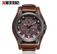 curren Brand Luxury Relojes relógios masculinos data comercial quartzo impermeável esporte, usado comprar usado  Enviando para Brazil